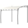 Outsunny 10' x 10' Outdoor Pergola Gazebo, Garden Sun Shade Shelter with Metal Frame for Porch, Patio, Deck, Backyard, Cream