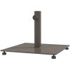 Outsunny Square Patio Umbrella Base, 29 lbs Metal Umbrella Stand Base with Adjustable Foot Pads