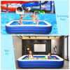 Inflatable Pool for Kids and Adults, 120" X 72" X 22" Oversized Thickened Family Swimming Pool