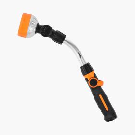 Heavy Duty Garden Hose Wand 15-Inch Long with 8 Spray Patterns & 180Â° Swivel Head