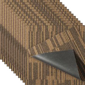 VEVOR Carpet Tiles Reusable, 20"x 20"Carpet Squares With Padding Attached, Soft Padded Carpet Tiles, Easy Install DIY for Bedroom Living Room (12Tiles