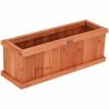 Wooden Decorative Planter Box for Garden Yard and Window