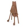 Wood Folding Chair for Outdoor, Low Profile Acacia Wood Lounge Chair for Balcony Porch Backyard Patio Lawn Garden