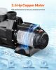 2.5 HP Above Ground Swimming Pool Pump Single Speed 148 GPM 3450 RPM 220V
