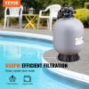 VEVOR Sand Filter, 24-inch, Up to 65 GPM Flow Rate, Above Inground Swimming Pool Sand Filter System with 7-Way Multi-Port Valve, Filter, Backwash