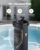 100 sq.ftÂ² Cartridge Pool Filter Valve 6142 GPH Swimming Pool Filtration System