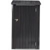 Outdoor Storage Shed, 3 x 3 FT Metal Steel Garden Shed with Single Lockable Door