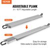 VEVOR Telescoping Aluminum Work Plank, 9-15 Feet 500lbs Capacity, 12.5 inch Width Aluminum Scaffold Plank