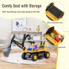 Kids ASTM Certificated Powered Ride On Bulldozer with Front Digger Shovel
