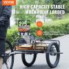 VEVOR Bike Cargo Trailer, 275 lbs Load Capacity, Heavy-Duty Bicycle Wagon Cart, Foldable Compact Storage & Quick Release with Universal Hitch