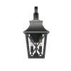 Black Outdoor Wall Lantern 2-Light,Large Outside Modern Wall Sconce Light Fixture,Industrial Porch Light Wall Mount with Glass