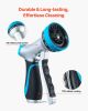 Hose Nozzle 10 Spray Patterns Garden Hose Nozzle Sprayer for Watering & Washing
