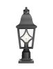 Outdoor Post Lights Lamp Post Light Fixture, Waterproof Aluminum Housing with Glass, Fence Post Deck Lighting for Garden, Patio, Pathway (2 pack)