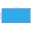 Rectangular Pool Cover 216 x 108 inch PE Blue