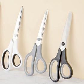 3-Pack - Heavy-duty Scissors With Ultra-sharp Blades And Comfortable Grips - Perfect For Office, Home, School, Sewing And Handicrafts (Option: WhiteGreyBlack)