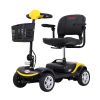 Four wheels Compact Travel Foldable Outdoor Electric Power Mobility Scooter for Adult with LED Lights