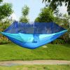 2 Persons Hammock 600LBS Max Load with Mosquito Net Outdoor Hiking Camping Hommock Portable Nylon Swing Hanging Bed