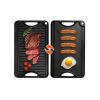Rectangular BBQ Pan Cast Iron Reversible Grill Griddle