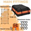 64"x39"x6"/51"x36"x5" Roof Rack,Heavy Duty Rooftop Cargo Carrier,Roof Basket with Waterproof Bag,Elastic Net with Attachment Hooks,Ratchet Strap