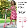 Scooter for Kids Ages 6-12;  Light Up Wheels Birthday Gifts Scooters for Kids Girls Boys Ages 3-5;  Easy Folding Kids Scooter with 3 Levels Adjustable