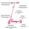 Scooter for Kids Ages 6-12;  Light Up Wheels Birthday Gifts Scooters for Kids Girls Boys Ages 3-5;  Easy Folding Kids Scooter with 3 Levels Adjustable