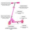 Scooter for Kids Ages 6-12;  Light Up Wheels Birthday Gifts Scooters for Kids Girls Boys Ages 3-5;  Easy Folding Kids Scooter with 3 Levels Adjustable