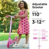 Scooter for Kids Ages 6-12;  Light Up Wheels Birthday Gifts Scooters for Kids Girls Boys Ages 3-5;  Easy Folding Kids Scooter with 3 Levels Adjustable