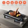 Rectangular BBQ Pan Cast Iron Reversible Grill Griddle