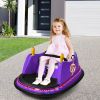 12V Electric Kids Ride On Bumper Car with Flashing Lights for Toddlers