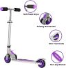 Scooter for Kids Ages 5-8;  Kick Scooter with Adjustable Handlebars and Rear Brake Aluminum Frame;  Lightweight;  Scooter for Kids Ages 3-10
