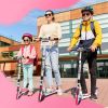 LED Light Up Large Wheels Scooter for Kids Ages 6-12 and Adults with Handbrake;  Kick Scooters for Teens 12 Years and Up with Carry Strap and Bell